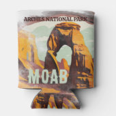 モアブアーチズナショナルパークユタデリケートアーチレトロ 缶クーラー (裏面)