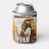 モアブアーチズナショナルパークユタデリケートアーチレトロ 缶クーラー (缶裏面)