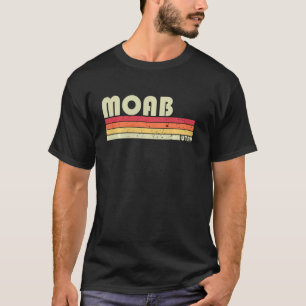 モアブウットユタおもしろいシティホームルーツレトロ70s 80s tシャツ
