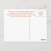 モアブユタの郵便はがき ポストカード (裏面)