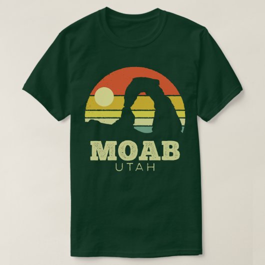 モアブユタアーシュヴィンテージサンセット Tシャツ (デザイン正面)