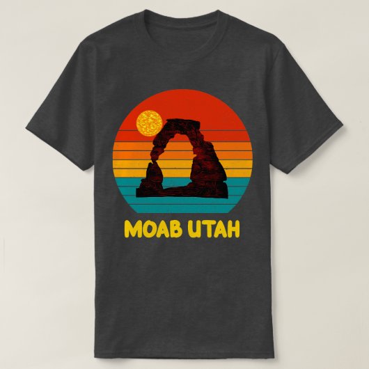 モアブユタアーシュヴィンテージサン Tシャツ (デザイン正面)