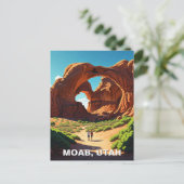 モアブユタアーチズナショナルパークダブルアーチ ポストカード (スタンド正面)