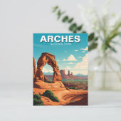 モアブユタアーチズナショナルパークデリケートアーチ ポストカード (スタンド正面)