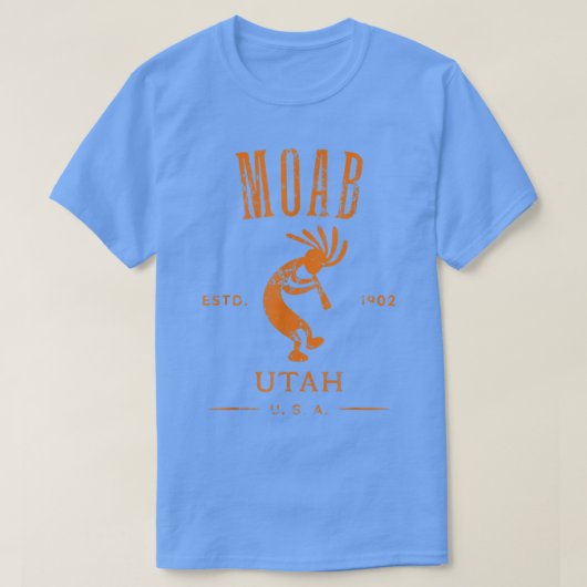 モアブユタココペリ土産動揺してデザイン Tシャツ (デザイン正面)