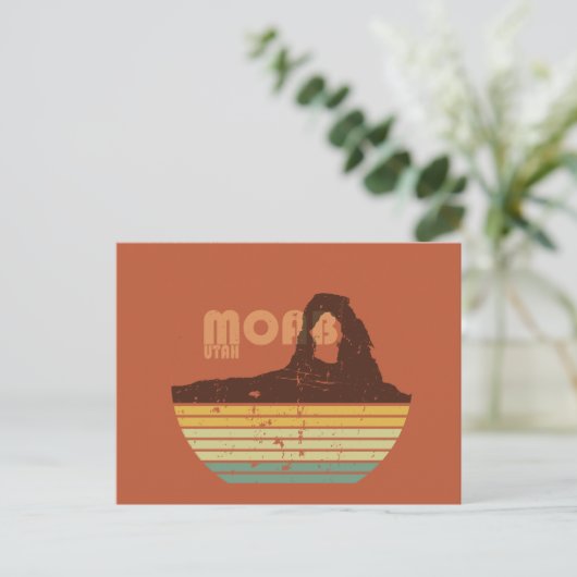 モアブユタヴィンテージサンセットアルシュ国立公園 シーズンポストカード (スタンド正面)