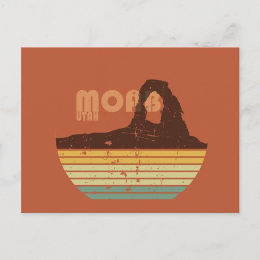 モアブユタヴィンテージサンセットアルシュ国立公園 シーズンポストカード (正面)