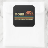 モアブユタヴィンテージサンセットアルシュ国立公園 スクエアシール (バッグ)