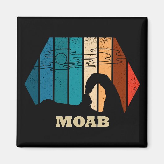 モアブユタヴィンテージサンセットアルシュ国立公園 マグネット (正面)