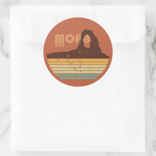 モアブユタヴィンテージサンセットアルシュ国立公園 ラウンドシール (バッグ)