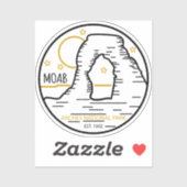 モアブユタヴィンテージサンセットアーチズアドベンチャーアウトドア シール (シート)