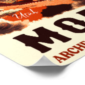 モアブユタヴィンテージサンセットアーチズアドベンチャーアウトドア ポスター (角)