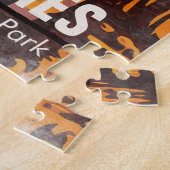 モアブユタヴィンテージサンセットアーチズウォーターカラーアウトドア ジグソーパズル (側面)