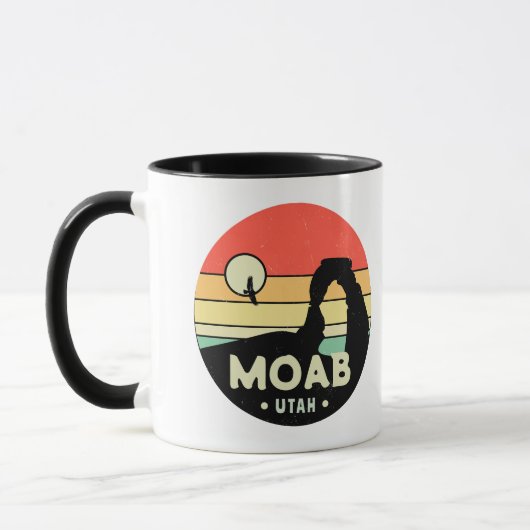 モアブユタヴィンテージデザートサンセットレトロ土産60s マグカップ (左)