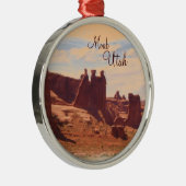 モアブユタ3の石の景色のオーナメント メタルオーナメント (右)