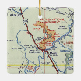 モアブレトロマップ セラミックオーナメント