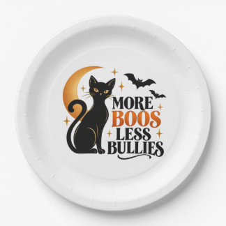 モアブースレスバリーズ 黒猫 ハロウィン プレート