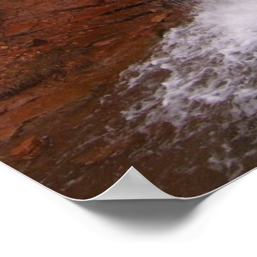 モアブ地域の滝 ポスター (角)