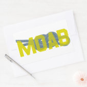 モアブ姿8登山 長方形シール (封筒)