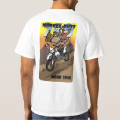 モアブ猿のお尻250 - F+B -黒 Tシャツ (裏面)