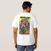 モアブ猿のお尻250 - F+B -黒 Tシャツ (裏面フル)