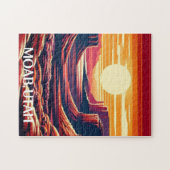 モアブ・ユタ国立公園サンセットスーベニアギフト ジグソーパズル (横)