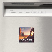 モアブ・ユタ・アーチズ国立公園でのサンセット マグネット (インサイチュ (食洗機))