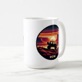 モアブ・ユタUTVサンセットレッドロックス コーヒーマグカップ (正面右)