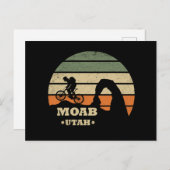 モアブmtb山サイクリング シーズンポストカード (正面/裏面)