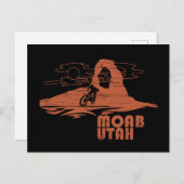 モアブmtb山サイクリング シーズンポストカード (正面/裏面)