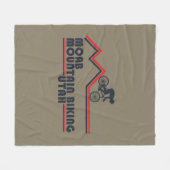 モアブmtb山サイクリング フリースブランケット (正面(横))