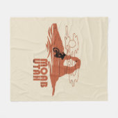 モアブmtb山サイクリング フリースブランケット (正面(横))