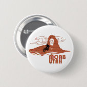 モアブmtb山サイクリング 缶バッジ (正面&裏面)