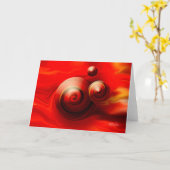 モアレのスピングリーティングカード カード (黄色い花)