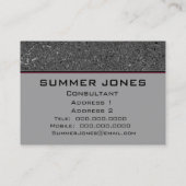 モアレクラシックブラックビジネスカード 名刺 (裏面)