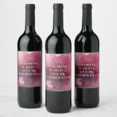 モイおもしろいラバラの「ひどいワインスパイアイン」ラベル ワインラベル (ボトル)