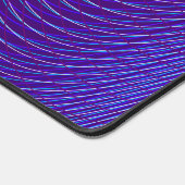 モイサイケデリックレ効果抽象芸術ブルーとパープル デスクマット (コーナー)