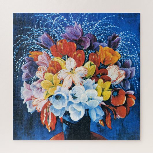 モイゼ・キスリング、チューリップの花束 ジグソーパズル (縦)