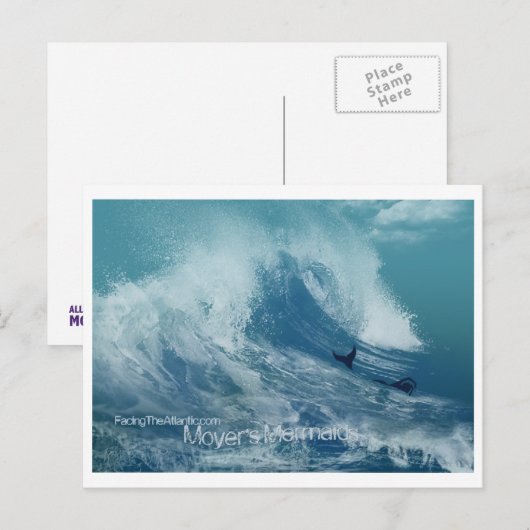 モイヤーズ人魚はがき ポストカード (正面/裏面)