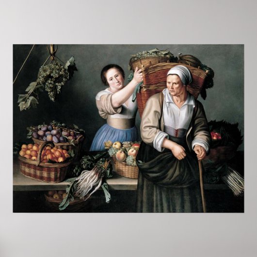 モイヨン – 市場の屋台で ポスター (正面)