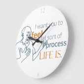 モイ話ー感じ：壁掛け付き生活 ラージ壁時計 (傾斜)