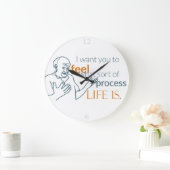 モイ話ー感じ：壁掛け付き生活 ラージ壁時計 (ホーム)