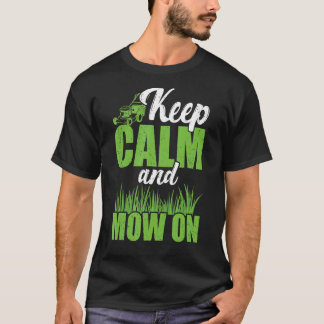 モウオンローンモーイング造園モーアファームガーデニン Tシャツ