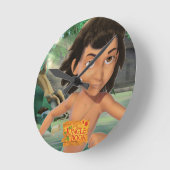 モウグリ3 ラウンド壁時計 (傾斜)