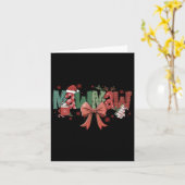 モウコケットボウクリスマスメリークリスマスファミリーマ カード (黄色い花)