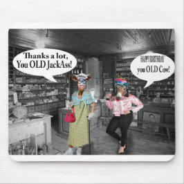 モウセパドハッピーバースデー牛とジャッカス マウスパッド