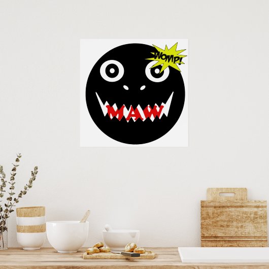 モウ頭が腹を立てる！ ポスター (キッチン)