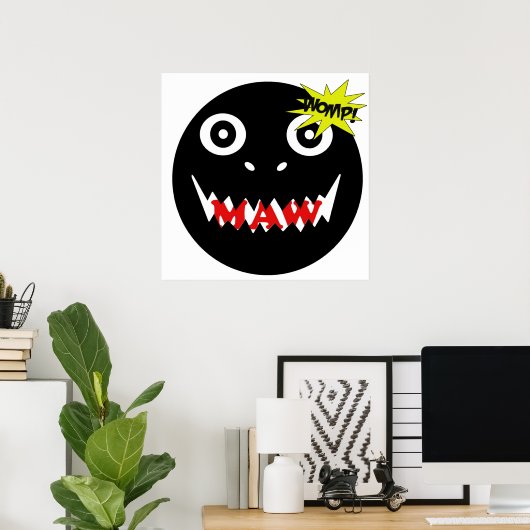 モウ頭が腹を立てる！ ポスター (ホームオフィス)