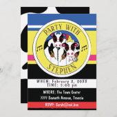 モオッシアン招待状バースデーパーティー 招待状 (正面/裏面)