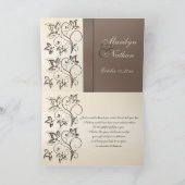 モカとアイボリーの写真サンクスカード サンキューカード (内部)